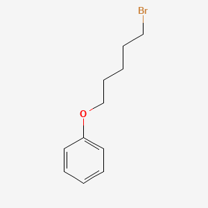 ((5-Bromopentyl)oxy)benzene chemical structure (CAS 22921-72-8)