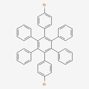 4-Bromo-4'-(4-bromophenyl)-3',5',6'-triphenyl-1,1':2',1''-terphenyl chemical structure (CAS 22932-54-3)