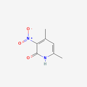 4,6-Dimethyl-3-nitropyridin-2(1H)-one chemical structure (CAS 22934-13-0)