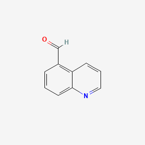 Quinoline-5-carbaldehyde chemical structure (CAS 22934-41-4)