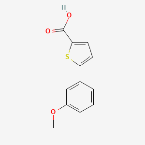 5-(3-Methoxyphenyl)thiophene-2-carboxylic acid chemical structure (CAS 229467-25-8)