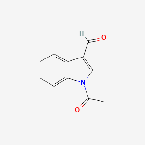 1-Acetyl-1H-indole-3-carbaldehyde chemical structure (CAS 22948-94-3)