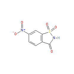 6-Nitrobenzo[d]isothiazol-3(2H)-one 1,1-dioxide chemical structure (CAS 22952-24-5)