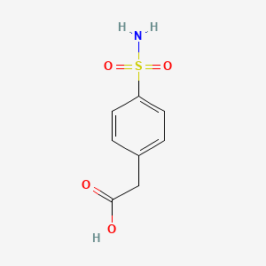 2-(4-Sulfamoylphenyl)acetic acid chemical structure (CAS 22958-64-1)
