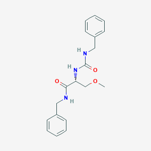 (R)-N-Benzyl-2-(3-benzylureido)-3-methoxypropanamide chemical structure (CAS 2295925-90-3)
