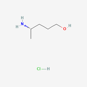 (S)-4-Aminopentan-1-ol hydrochloride chemical structure (CAS 2295969-35-4)