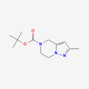 tert-Butyl 2-methyl-6,7-dihydropyrazolo[1,5-a]pyrazine-5(4H)-carboxylate chemical structure (CAS 2295988-25-7)