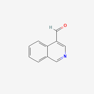 Isoquinoline-4-carbaldehyde chemical structure (CAS 22960-16-3)