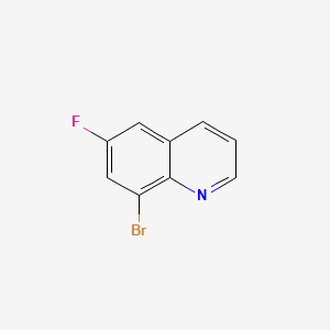 8-Bromo-6-fluoroquinoline chemical structure (CAS 22960-18-5)