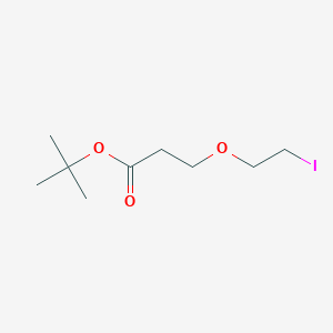 tert-Butyl 3-(2-iodoethoxy)propanoate chemical structure (CAS 2296723-16-3)