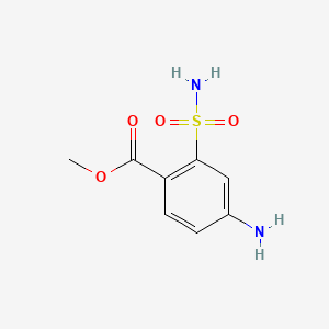 Methyl 4-amino-2-sulfamoylbenzoate chemical structure (CAS 2297-06-5)
