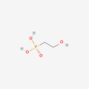 (2-Hydroxyethyl)phosphonic acid chemical structure (CAS 22987-21-9)