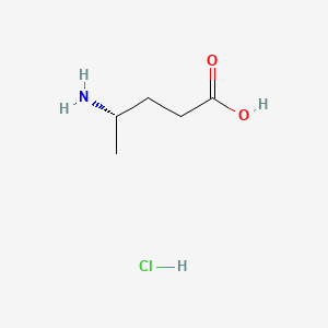 (S)-4-Aminopentanoic acid hydrochloride chemical structure (CAS 2299170-78-6)
