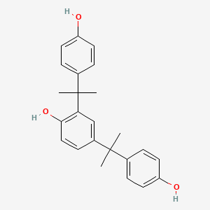 4,4'-((4-hydroxy-1,3-phenylene)bis(propane-2,2-diyl))diphenol chemical structure (CAS 2300-15-4)