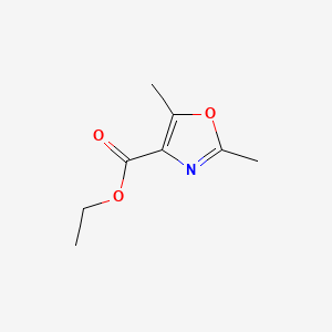 Ethyl 2,5-dimethyloxazole-4-carboxylate chemical structure (CAS 23000-15-9)