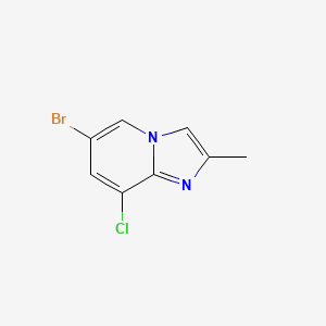 6-Bromo-8-chloro-2-methylimidazo[1,2-a]pyridine chemical structure (CAS 2301832-06-2)