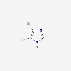 4,5-Dibromo-1H-imidazole chemical structure (CAS 2302-30-9)