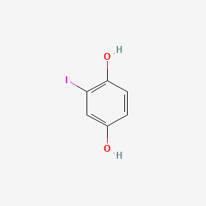 2-Iodobenzene-1,4-diol chemical structure (CAS 23030-43-5)