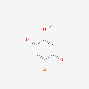 2-Bromo-5-methoxycyclohexa-2,5-diene-1,4-dione chemical structure (CAS 23030-65-1)