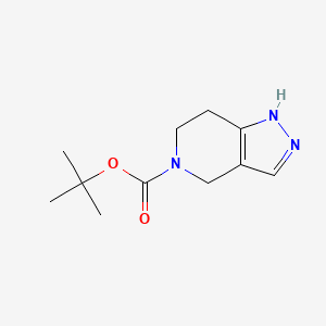 tert-Butyl 6,7-dihydro-1H-pyrazolo[4,3-c]pyridine-5(4H)-carboxylate chemical structure (CAS 230301-11-8)