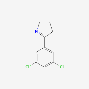 5-(3,5-Dichlorophenyl)-3,4-dihydro-2H-pyrrole chemical structure (CAS 2303538-30-7)