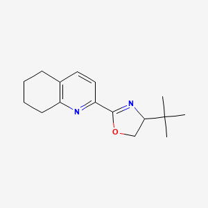4-(tert-Butyl)-2-(5,6,7,8-tetrahydroquinolin-2-yl)-4,5-dihydrooxazole chemical structure (CAS 2303959-54-6)