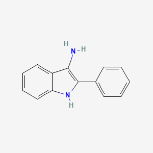 2-Phenyl-1H-indol-3-amine chemical structure (CAS 23041-45-4)