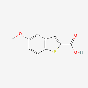 5-Methoxybenzo[b]thiophene-2-carboxylic acid chemical structure (CAS 23046-02-8)