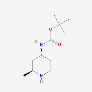 tert-Butyl ((2S,4R)-2-methylpiperidin-4-yl)carbamate chemical structure (CAS 2305078-76-4)