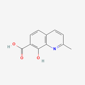 8-Hydroxy-2-methylquinoline-7-carboxylic acid chemical structure (CAS 23051-08-3)