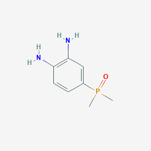 (3,4-Diaminophenyl)dimethylphosphine oxide chemical structure (CAS 2305255-12-1)