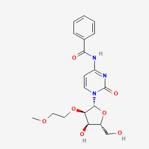 N-(1-((2R,3R,4R,5R)-4-Hydroxy-5-(hydroxymethyl)-3-(2-methoxyethoxy)tetrahydrofuran-2-yl)-2-oxo-1,2-dihydropyrimidin-4-yl)benzamide chemical structure (CAS 2305416-18-4)