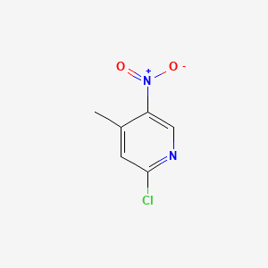 2-Chloro-4-methyl-5-nitropyridine chemical structure (CAS 23056-33-9)