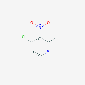 4-Chloro-2-methyl-3-nitropyridine chemical structure (CAS 23056-35-1)