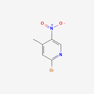 2-Bromo-4-methyl-5-nitropyridine chemical structure (CAS 23056-47-5)