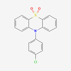 10-(4-Chlorophenyl)-10H-phenothiazine 5,5-dioxide chemical structure (CAS 2305615-54-5)
