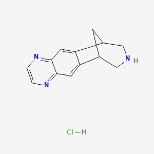 7,8,9,10-Tetrahydro-6H-6,10-methanoazepino[4,5-g]quinoxaline hydrochloride chemical structure (CAS 230615-23-3)