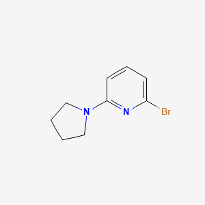 2-Bromo-6-(pyrrolidin-1-yl)pyridine chemical structure (CAS 230618-41-4)