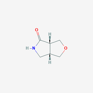 (3aS,6aS)-Hexahydro-4H-furo[3,4-c]pyrrol-4-one chemical structure (CAS 2306250-01-9)