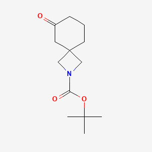 tert-Butyl 6-oxo-2-azaspiro[3.5]nonane-2-carboxylate chemical structure (CAS 2306275-77-2)