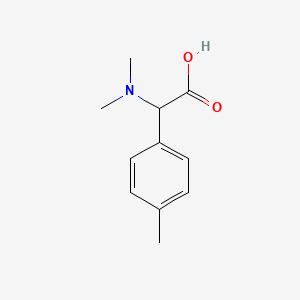 2-(Dimethylamino)-2-(p-tolyl)acetic acid chemical structure (CAS 230646-18-1)