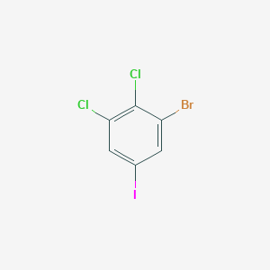 1-Bromo-2,3-dichloro-5-iodobenzene chemical structure (CAS 2307629-52-1)