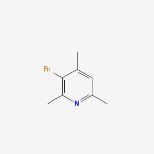 3-Bromo-2,4,6-trimethylpyridine chemical structure (CAS 23079-73-4)