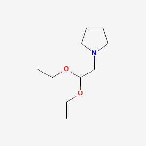 1-(2,2-Diethoxyethyl)pyrrolidine chemical structure (CAS 23098-07-9)