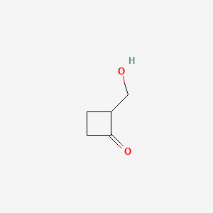 2-(Hydroxymethyl)cyclobutanone chemical structure (CAS 23107-52-0)