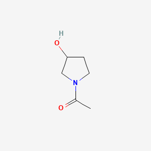 1-(3-Hydroxypyrrolidin-1-yl)ethanone chemical structure (CAS 23123-19-5)