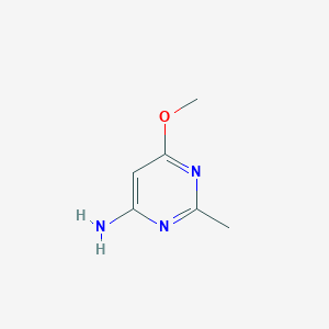 6-Methoxy-2-methylpyrimidin-4-amine chemical structure (CAS 23132-67-4)