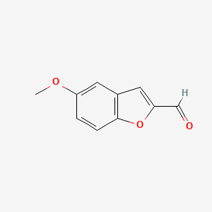 5-Methoxybenzofuran-2-carbaldehyde chemical structure (CAS 23145-19-9)