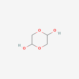 1,4-Dioxane-2,5-diol chemical structure (CAS 23147-58-2)