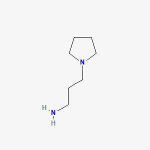 3-(Pyrrolidin-1-yl)propan-1-amine chemical structure (CAS 23159-07-1)